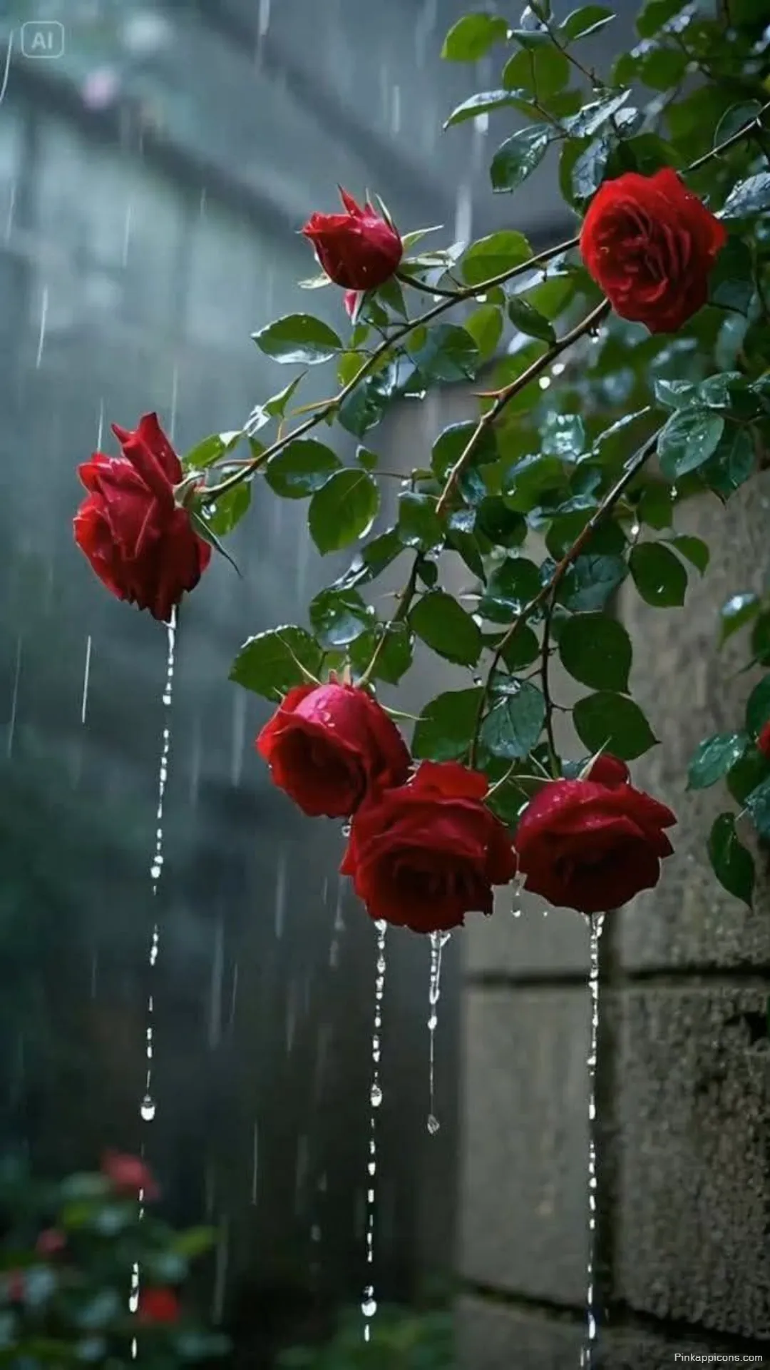 Red Rose Wallpaper with Raindrops Fresh Floral Phone Background Red Rose Wallpaper with Raindrops – Fresh Floral Phone Background