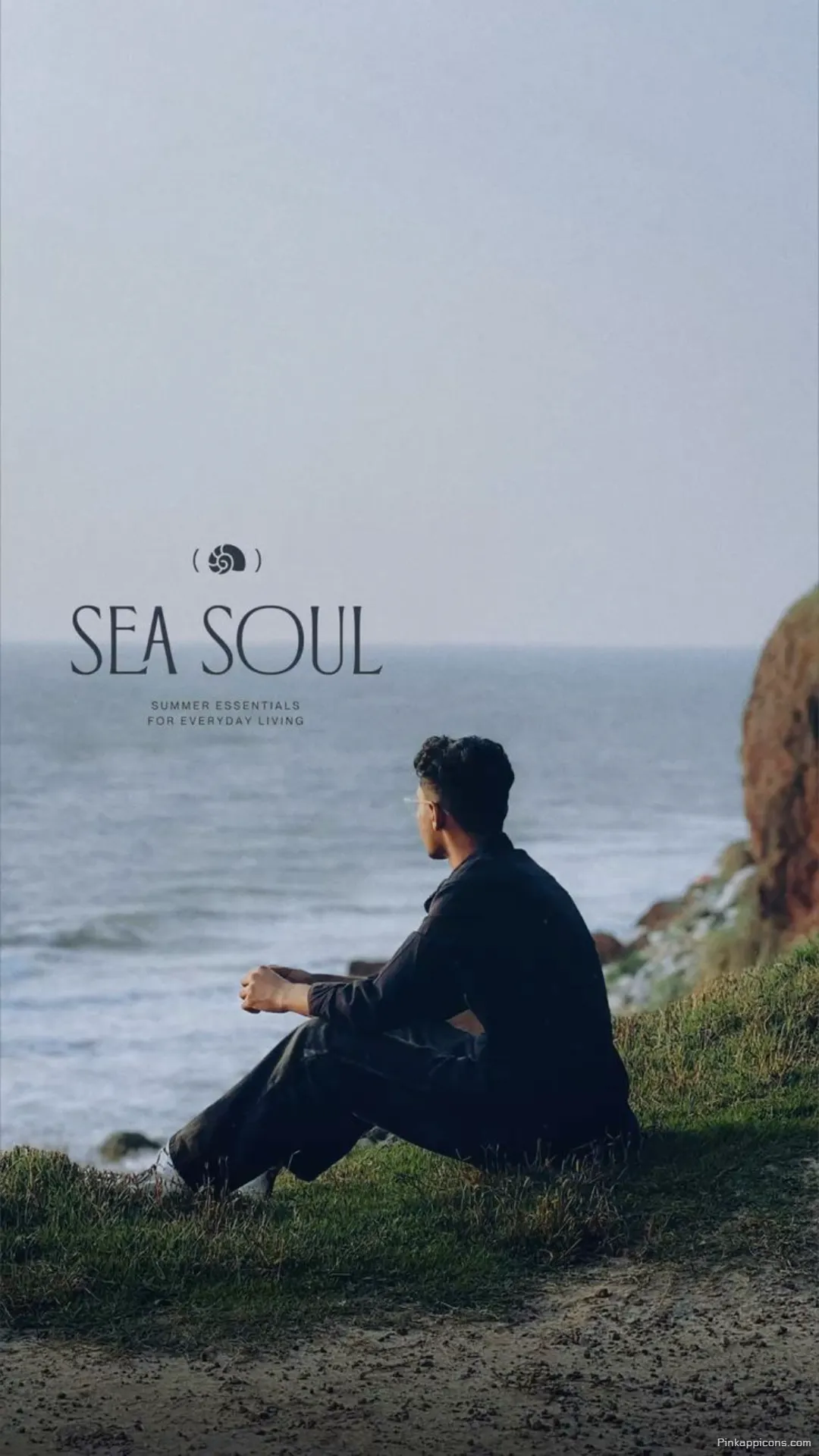 Sea Soul Quote on Cliffside View Moody Beach Story Ideas for Instagram Sea Soul Quote on Cliffside View Moody Beach Story Ideas for Instagram.