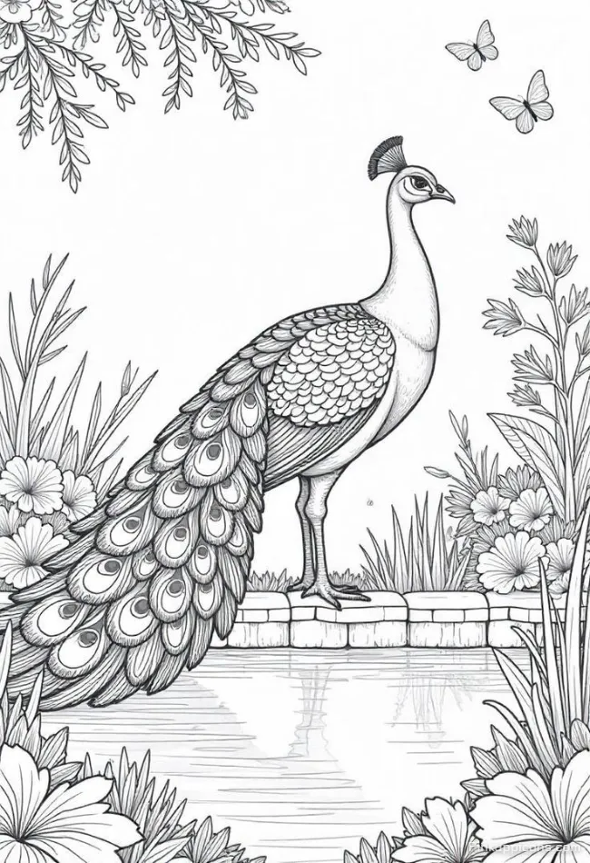 Serene Peacock Drawing by the Waters Edge A Nature Inspired DRAWING IDEAS Serene Peacock Drawing by the Water’s Edge A Nature-Inspired DRAWING IDEAS
