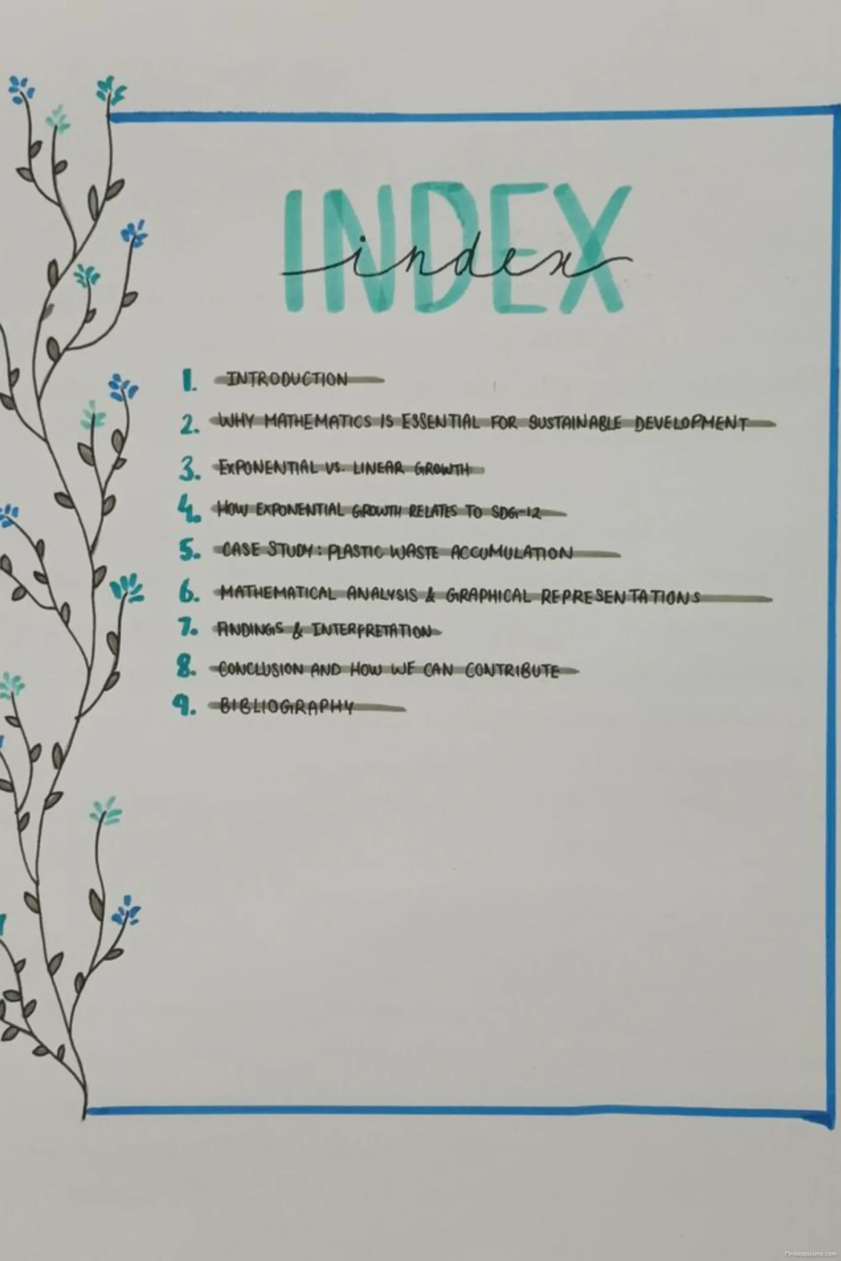 Simple Blue Border School Project Front Page Design Sample Handmade Index Ideas scaled Simple Blue Border School Project Front Page Design Sample Handmade Index Ideas