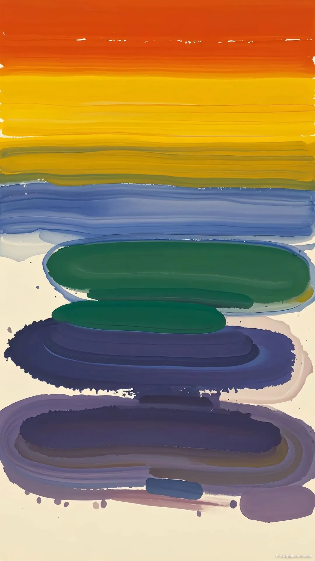 Simple Wallpaper Abstract Rainbow Brush Strokes Art for Phone Background Simple Wallpaper Abstract Rainbow Brush Strokes Art for Phone Background