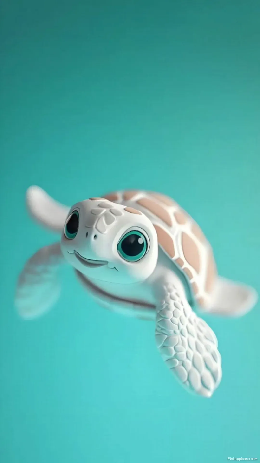Simple Wallpaper HD Adorable 3D Rendered Baby Turtle for Your Phone Simple Wallpaper HD Adorable 3D Rendered Baby Turtle for Your Phone