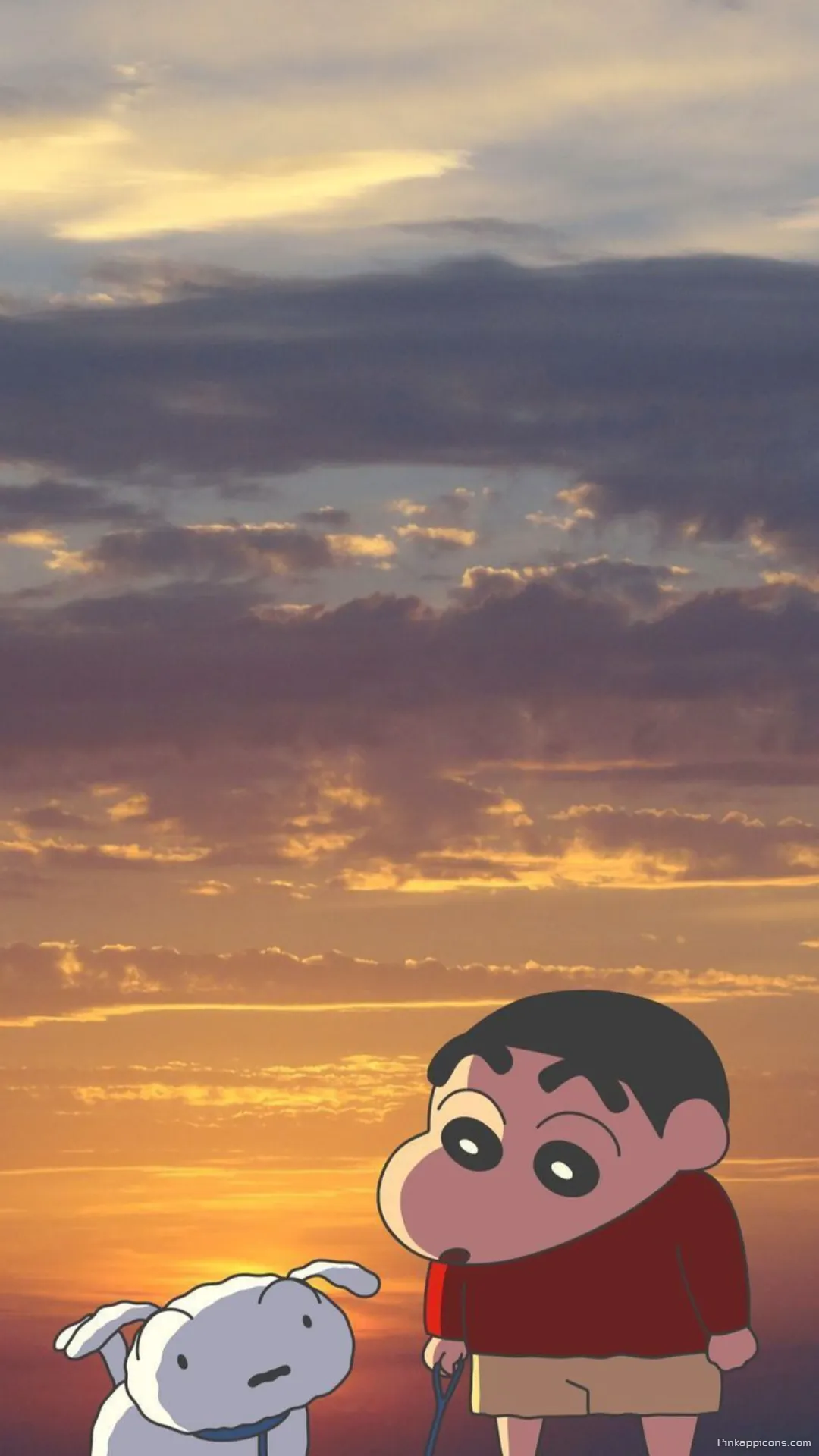Simple Wallpaper HD Animated Character Shin chan and Dog Under a Beautiful Sky Simple Wallpaper HD Animated Character Shin-chan and Dog Under a Beautiful Sky