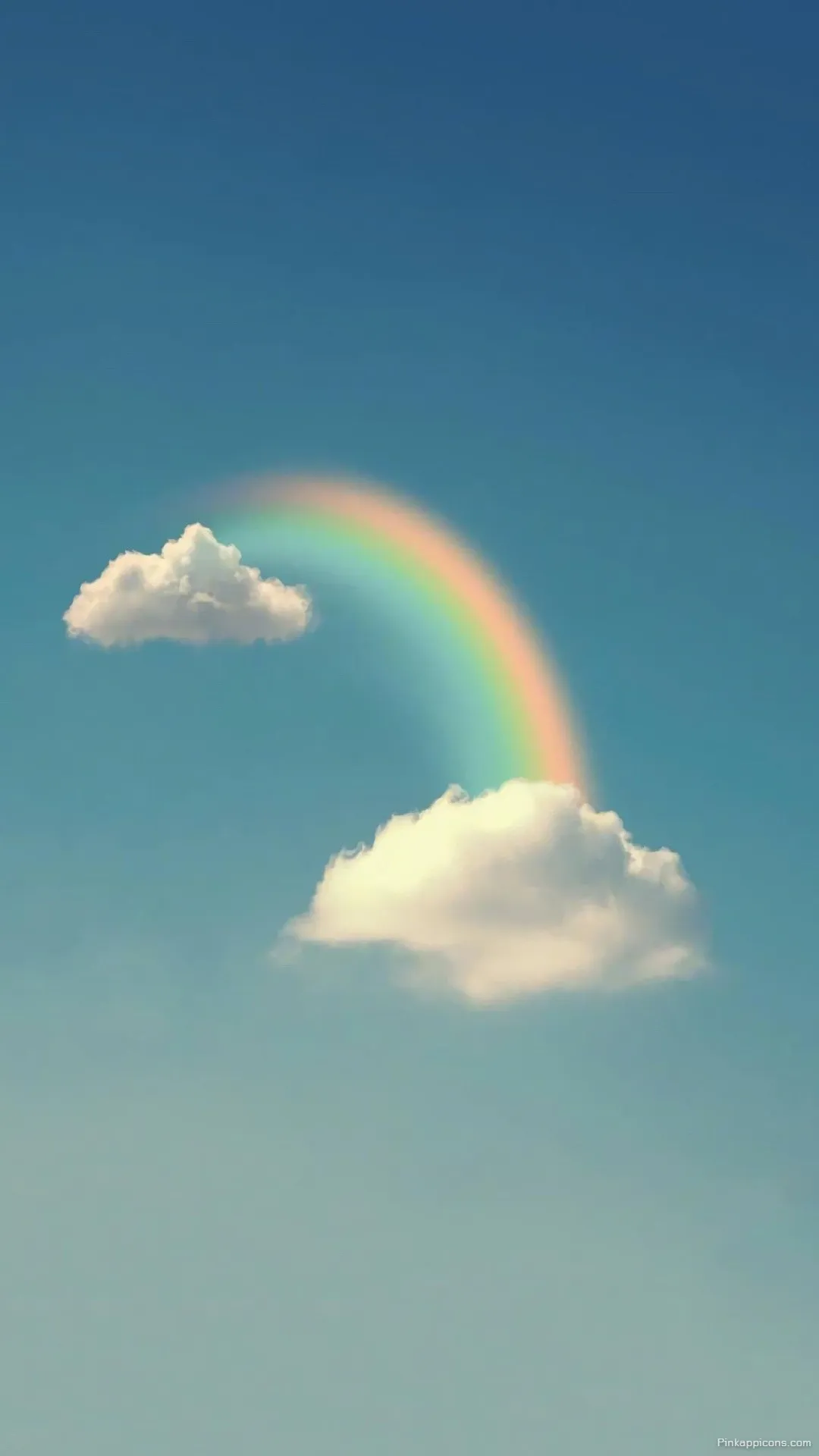 Simple Wallpaper HD Serene Rainbow Arching Between Two Clouds Simple Wallpaper HD Serene Rainbow Arching Between Two Clouds