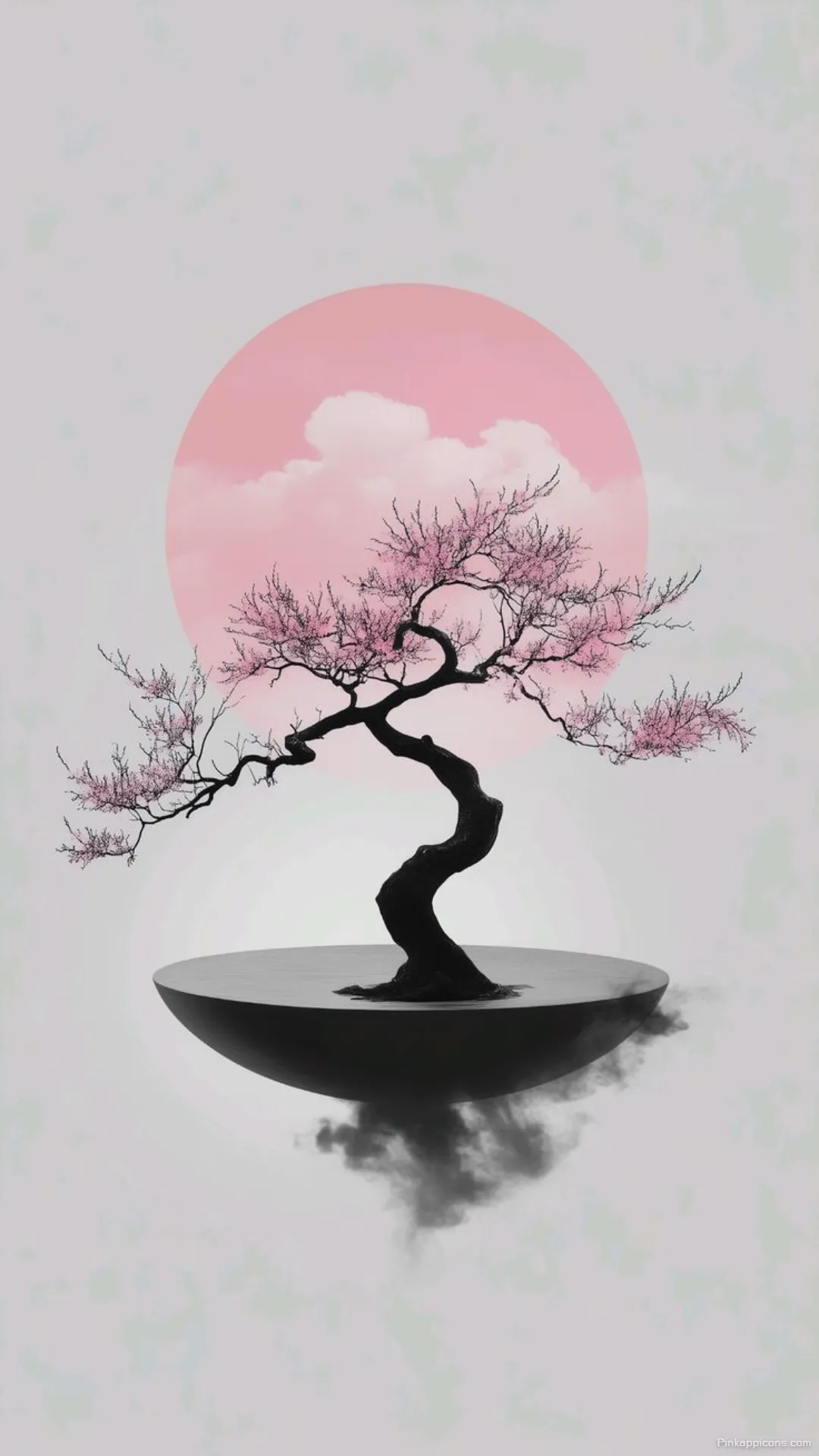 Simple Wallpaper HD Stunning Japanese Bonsai Tree on a Floating Platform Simple Wallpaper HD Stunning Japanese Bonsai Tree on a Floating Platform