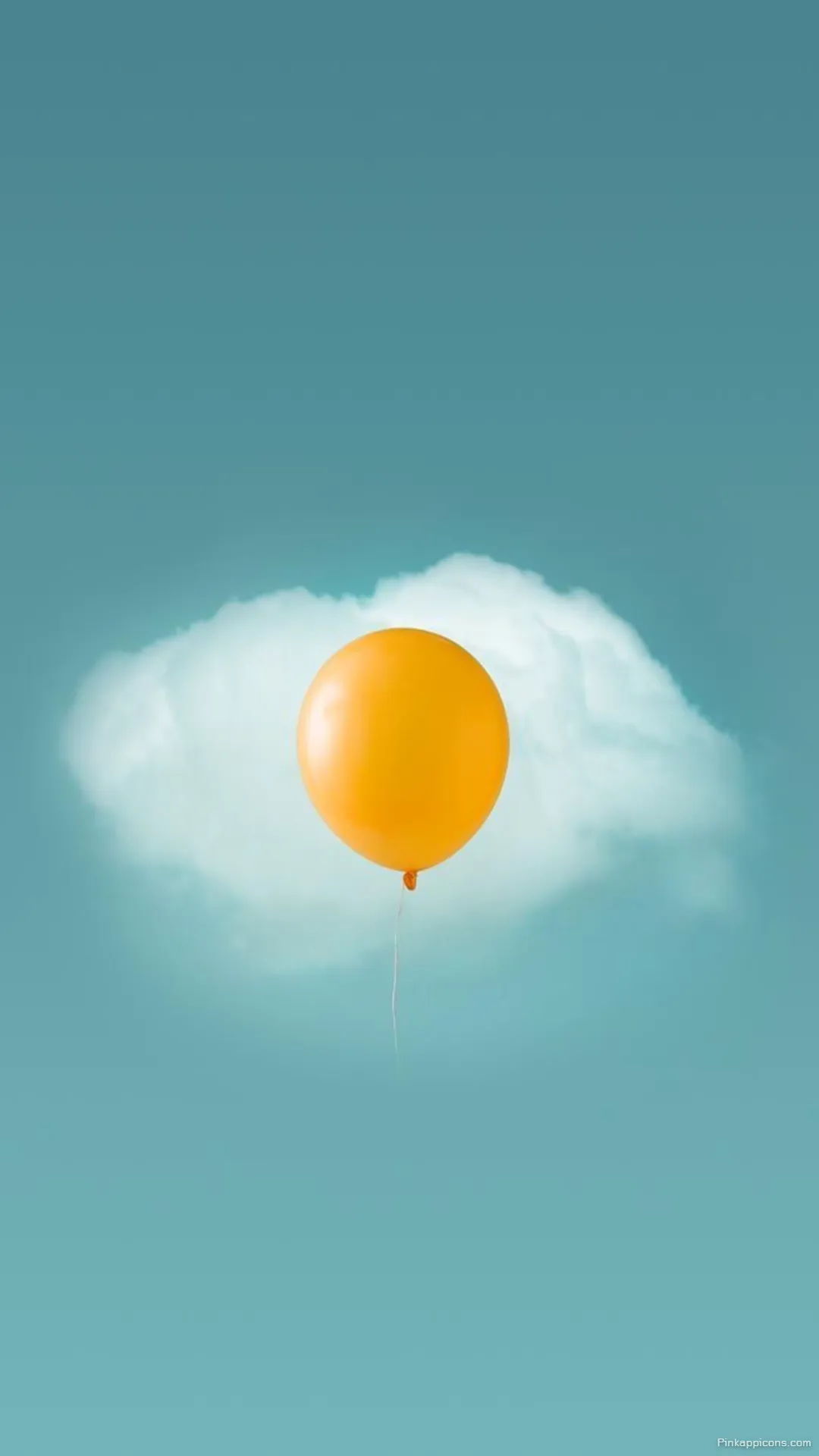 Simple Wallpaper HD Stunning Orange Balloon and a Fluffy Cloud Mobile Wallpaper Simple Wallpaper HD Stunning Orange Balloon and a Fluffy Cloud Mobile Wallpaper
