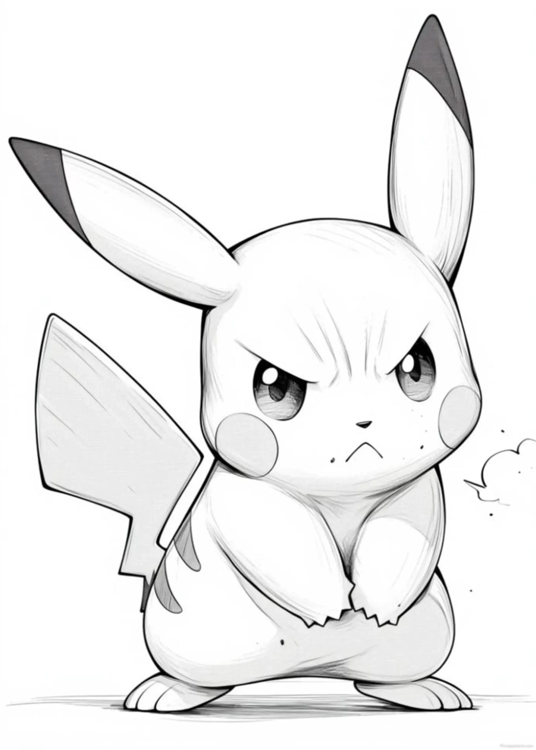 Simple and Cute Pikachu Drawing with an Attitude scaled Simple and Cute Pikachu Drawing with an Attitude
