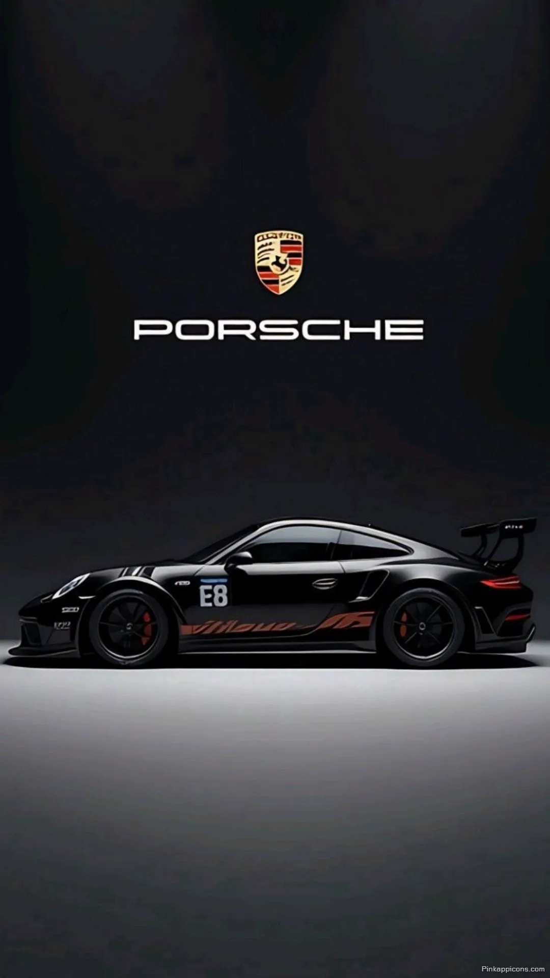 Sleek Side Profile of a Black Porsche Racing Car An Epic Porche Wallpaper for Mobile Devices Sleek Side Profile of a Black Porsche Racing Car An Epic Porche Wallpaper for Mobile Devices.
