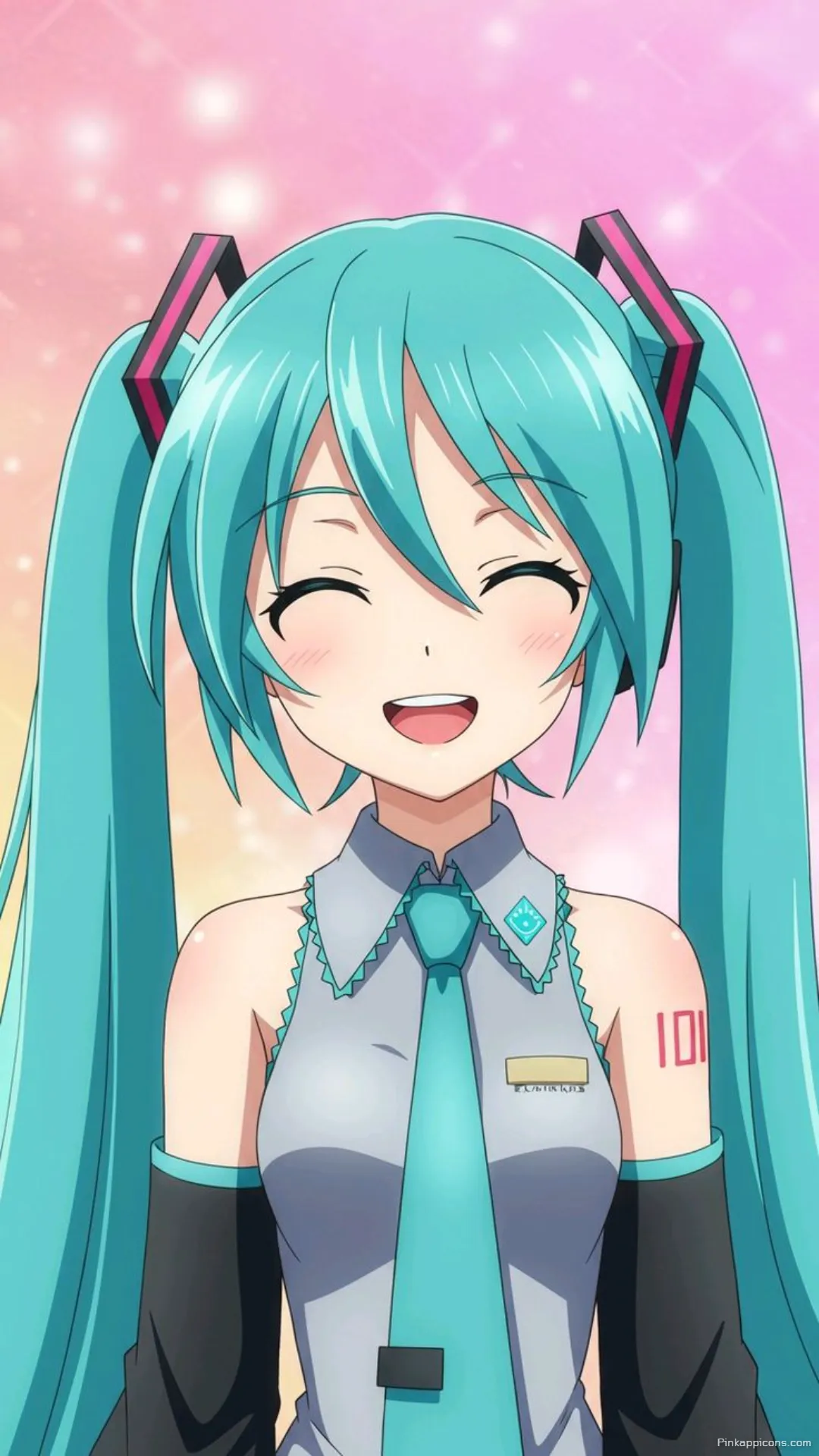 Smiling Miku Wallpaper Happy Hatsune Miku Phone Background Smiling Miku Wallpaper Happy Hatsune Miku Phone Background
