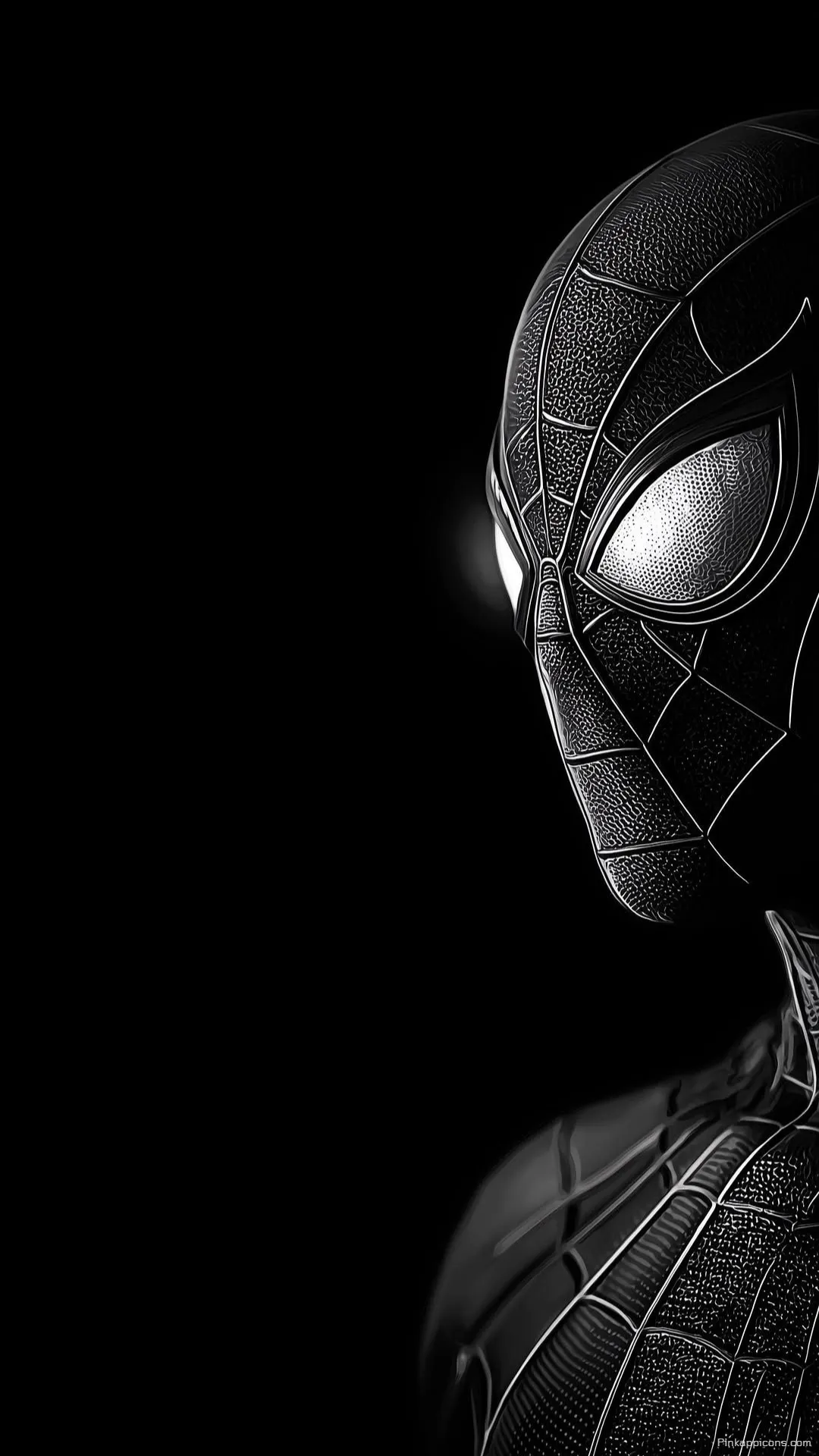 Textured Symbiote Spider Man Mobile Wallpaper Minimalist Dark Aesthetic for Your Screen Textured Symbiote Spider-Man Mobile Wallpaper Minimalist Dark Aesthetic for Your Screen.