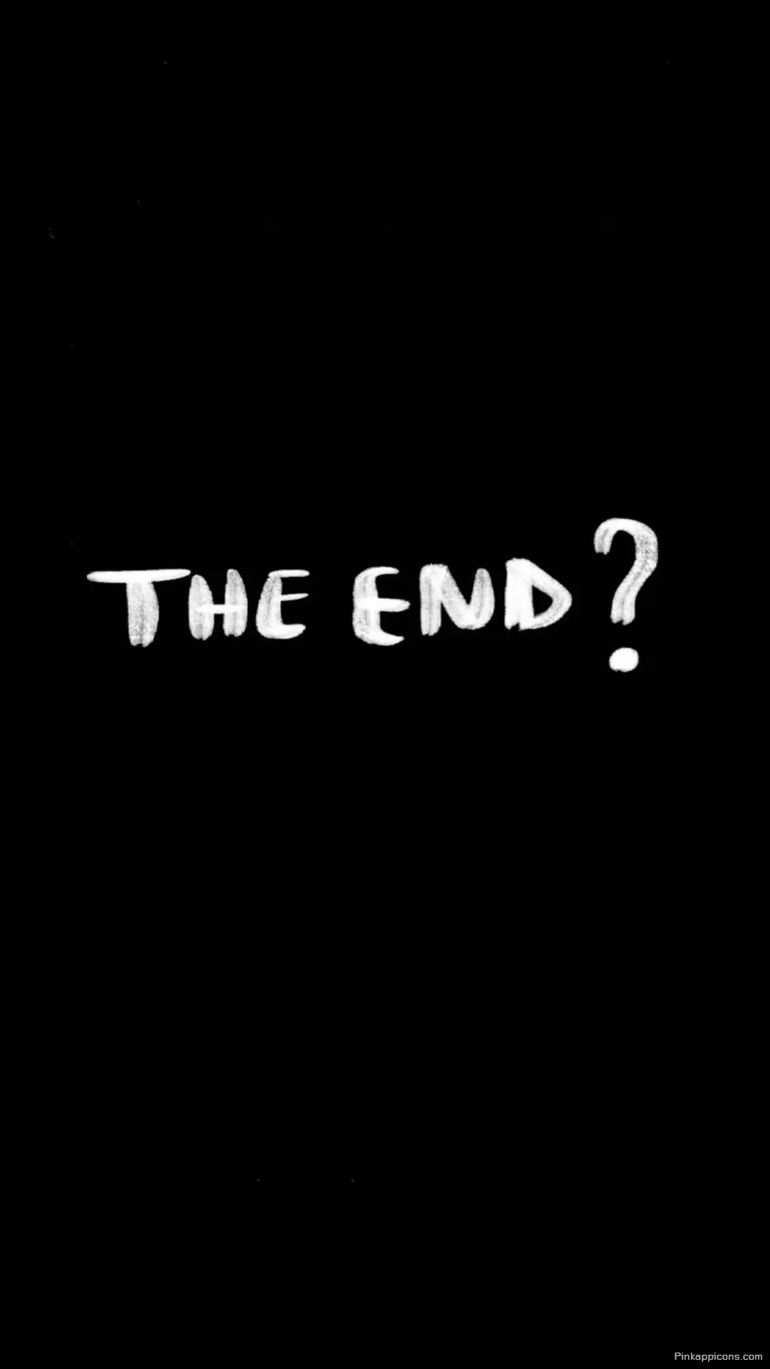 The Final Chapter A Sad Wallpaper for Your Phone with the Question The End The Final Chapter A Sad Wallpaper for Your Phone with the Question, The End