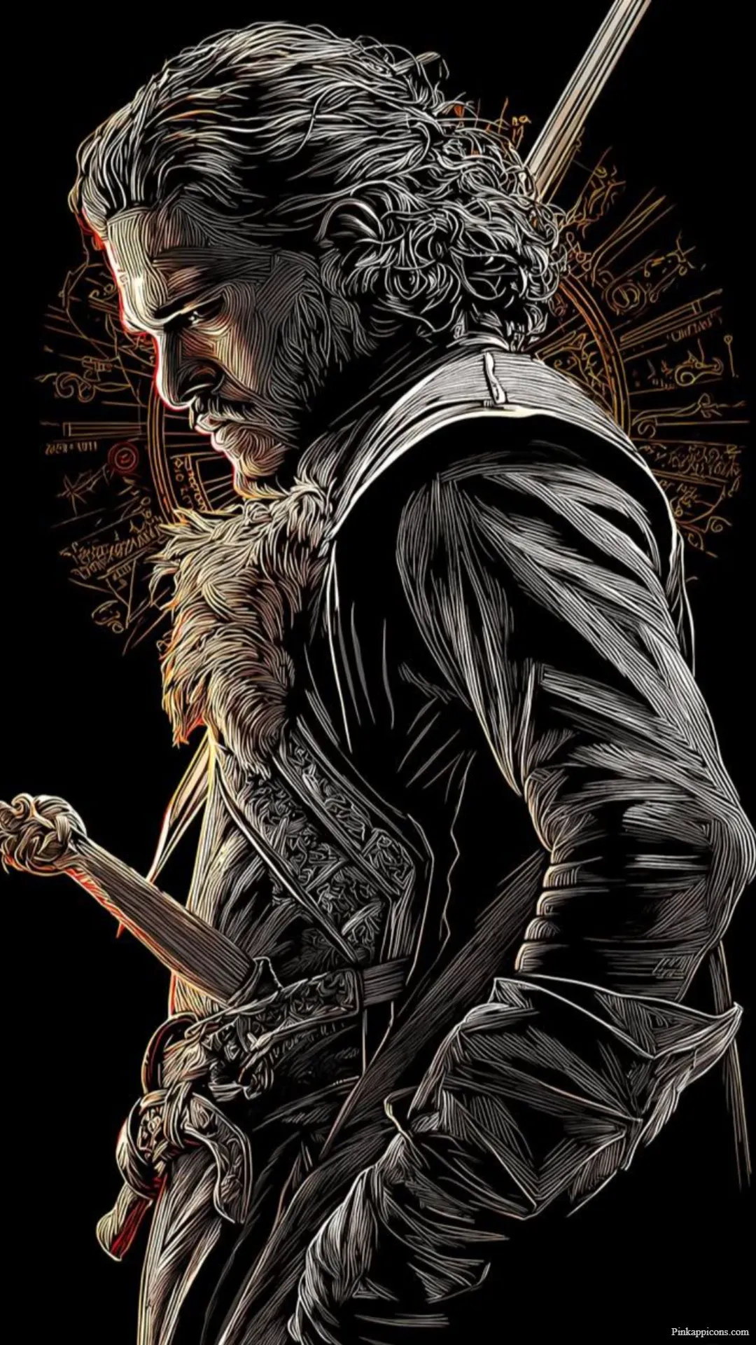The King in the North Line Art Dark Game of Thrones Wallpaper for Phone The King in the North Line Art Dark Game of Thrones Wallpaper for Phone.