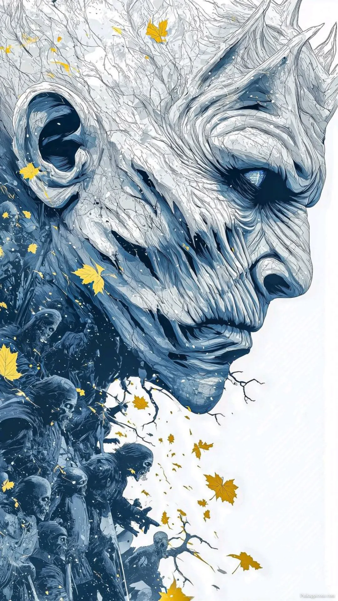The Night Kings Army Composite Artistic Game of Thrones Wallpaper The Night King’s Army Composite Artistic Game of Thrones Wallpaper.