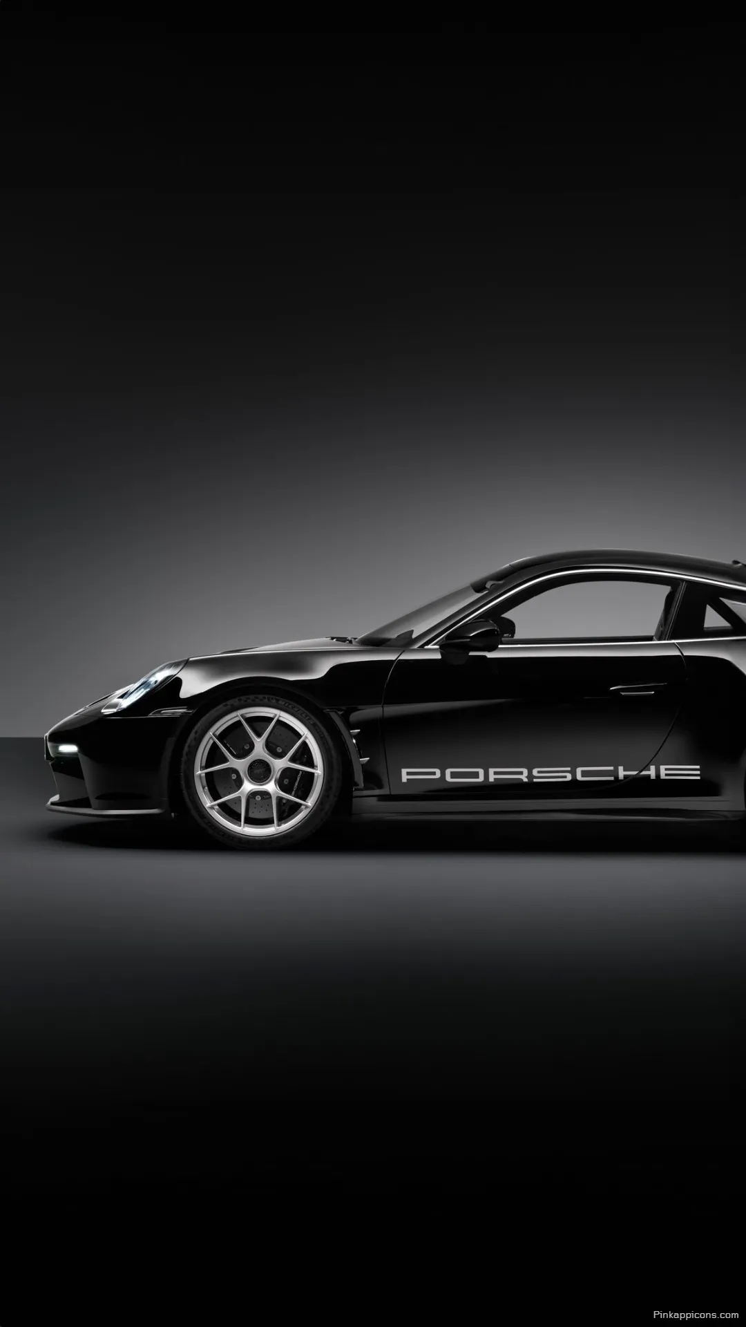 The Ultimate Minimalist Black Supercar with Silver Rims A Cool Porche Wallpaper for you The Ultimate Minimalist Black Supercar with Silver Rims A Cool Porche Wallpaper for you