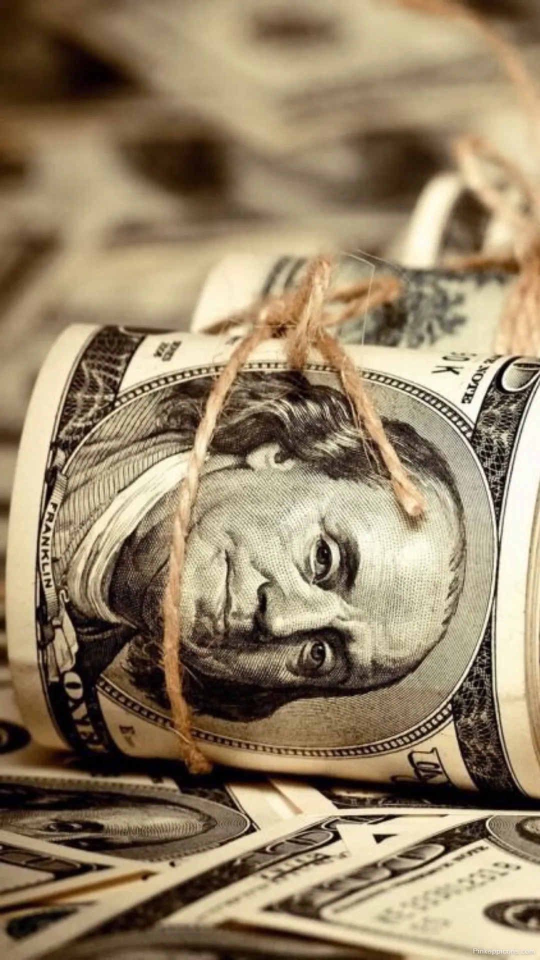 Unique Money Wallpaper Ideas Rolls of Dollar Bills with String Unique Money Wallpaper Ideas Rolls of Dollar Bills with String