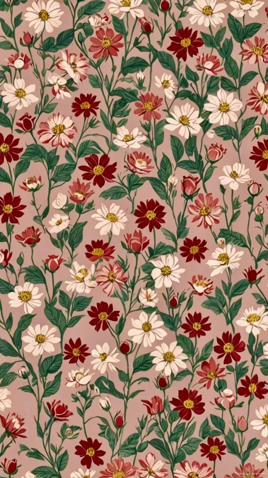 Vintage Floral Wallpaper for Mobile Background Vintage Floral Wallpaper for Mobile Background