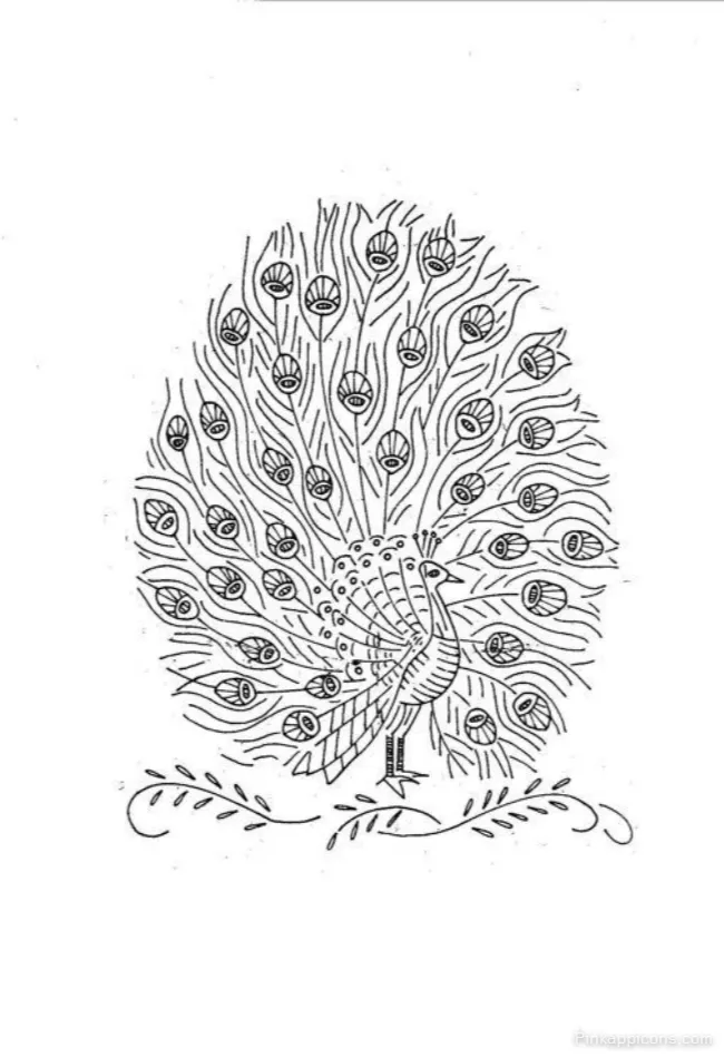 Vintage Inspired Peacock Drawing for Embroidery A Creative Craft DRAWING IDEAS Vintage-Inspired Peacock Drawing for Embroidery A Creative Craft DRAWING IDEAS