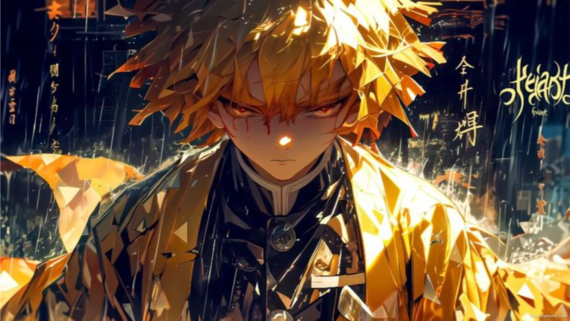 A Stylized and Gritty Portrait of Zenitsu Agatsuma A Demon Slayer Laptop Anime Wallpaper A Stylized and Gritty Portrait of Zenitsu Agatsuma A Demon Slayer Laptop Anime Wallpaper.