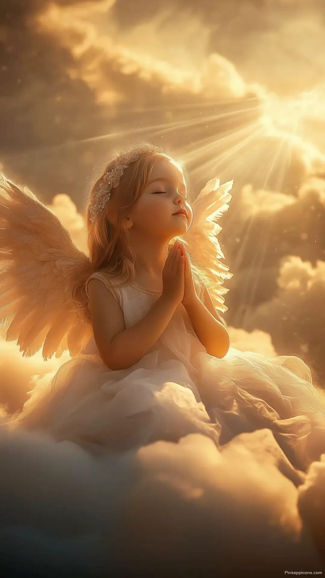 A dramatic statue ascending to the heavens this is a powerful and epic angel wallpaper A dramatic statue ascending to the heavens, this is a powerful and epic angel wallpaper.