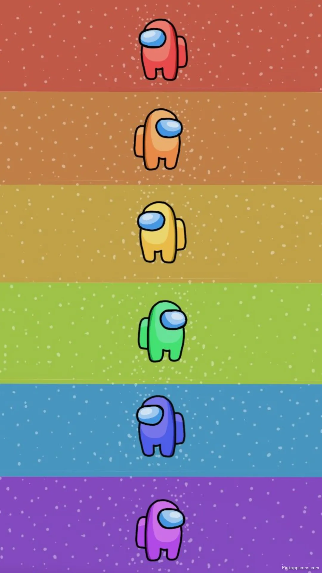 Among Us Phone Wallpaper Minimalist Design with Orange Cyan Purple and Green Among Us Phone Wallpaper Minimalist Design with Orange, Cyan, Purple, and Green