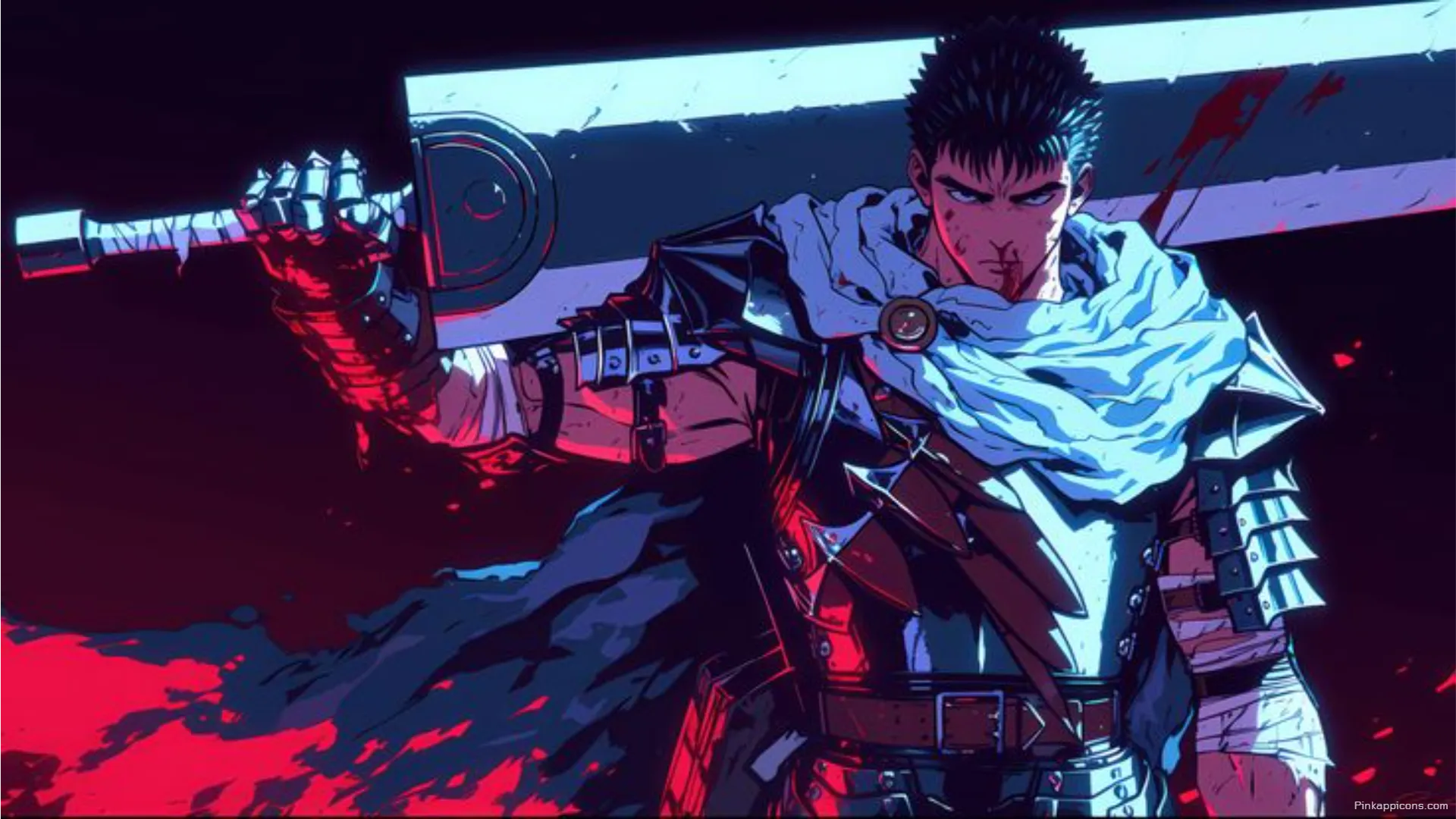 Berserks Guts with Dragonslayer Sword and Red Ambiance Epic Laptop Anime Wallpaper HD for Fans Berserk’s Guts with Dragonslayer Sword and Red Ambiance – Epic Laptop Anime Wallpaper HD for Fans