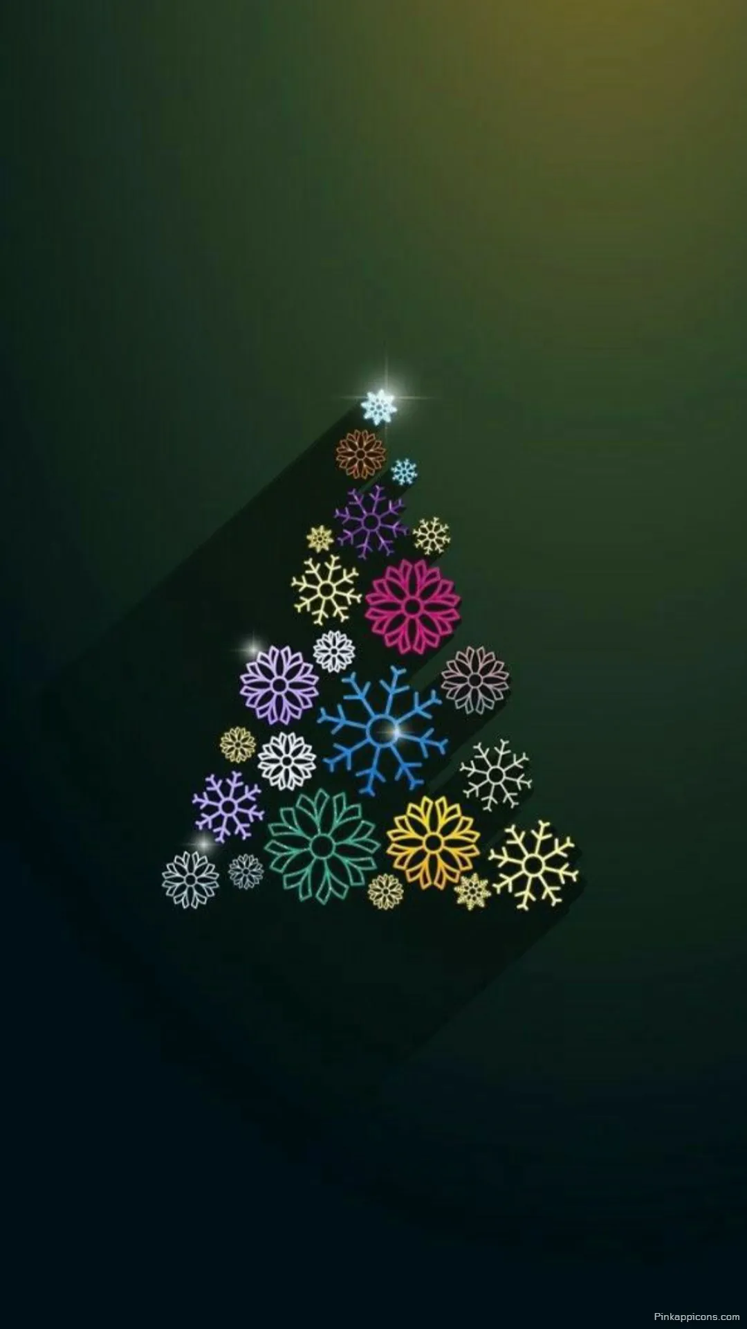 Colorful Snowflake Christmas Tree Art Christmas Wallpaper for Phone Modern Holiday Design Colorful Snowflake Christmas Tree Art Christmas Wallpaper for Phone – Modern Holiday Design