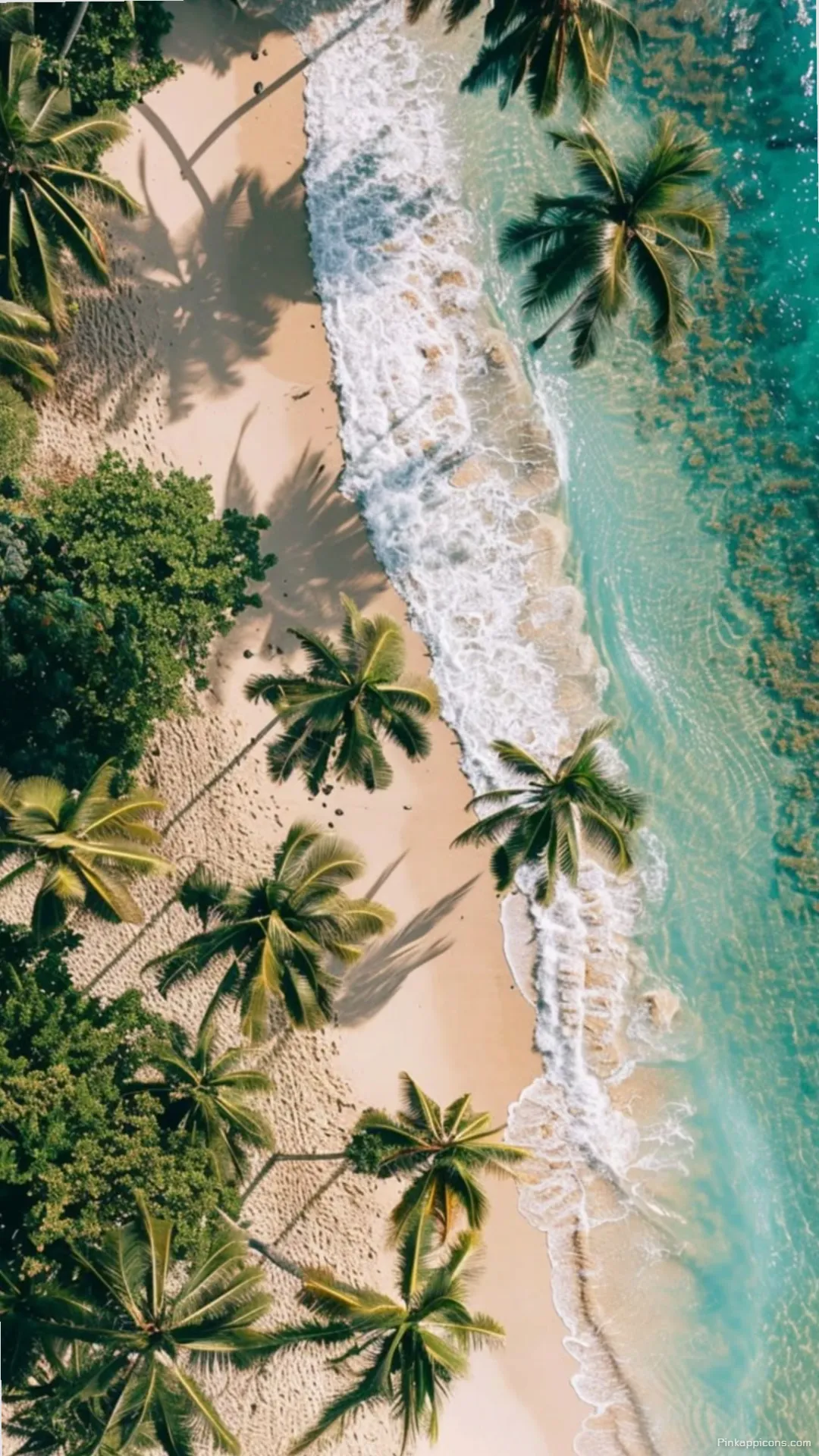 Crystal Clear Ocean Wallpaper Stunning Turquoise Waters White Sand and Green Palms Perfect Mobile Phone Wallpaper Crystal Clear Ocean Wallpaper Stunning Turquoise Waters, White Sand, and Green Palms Perfect Mobile Phone Wallpaper