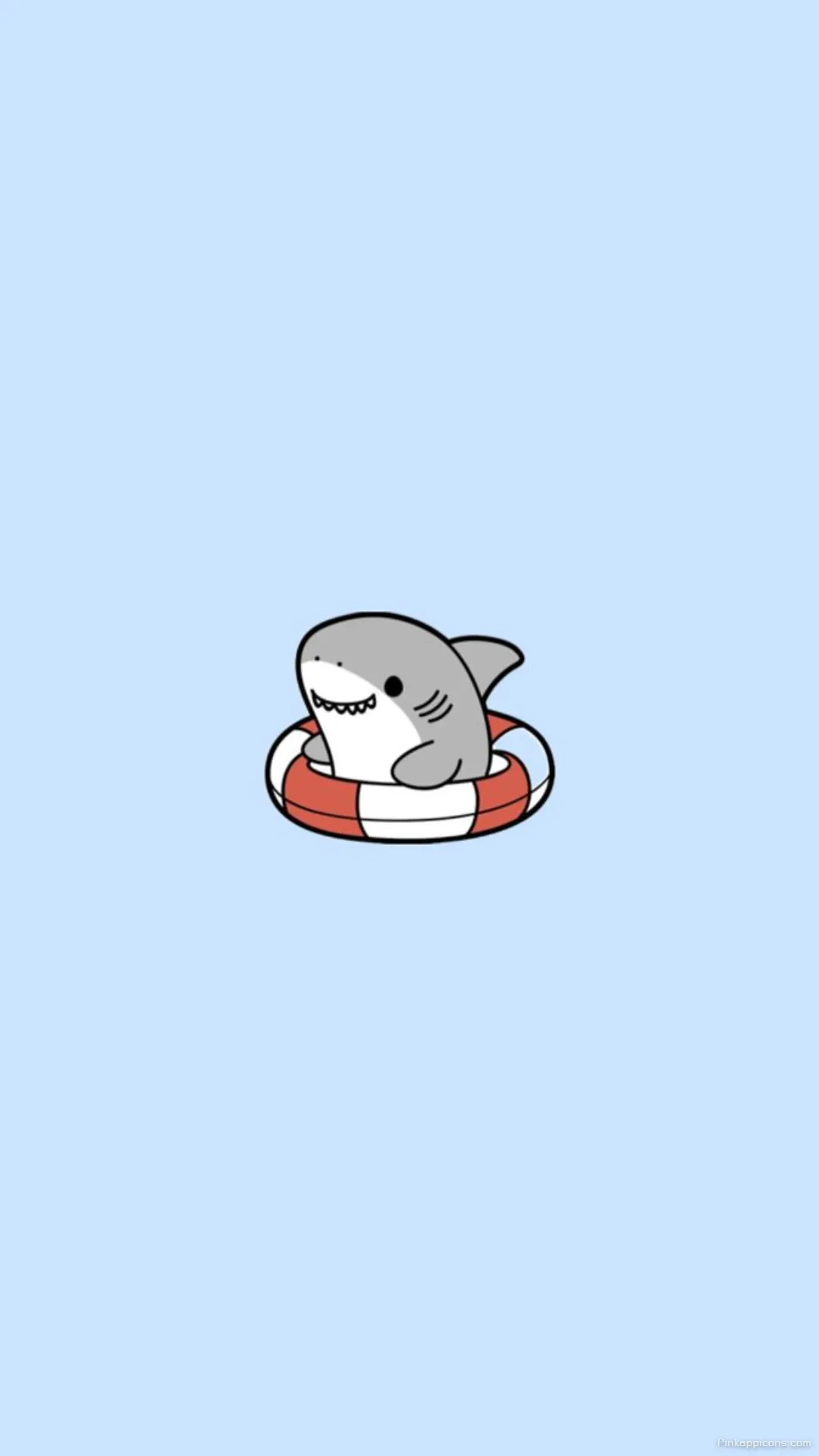 Cute Cartoon Shark Wallpaper in a Life Preserver Adorable Minimalist Phone Wallpaper Cute Cartoon Shark Wallpaper in a Life Preserver Adorable Minimalist Phone Wallpaper