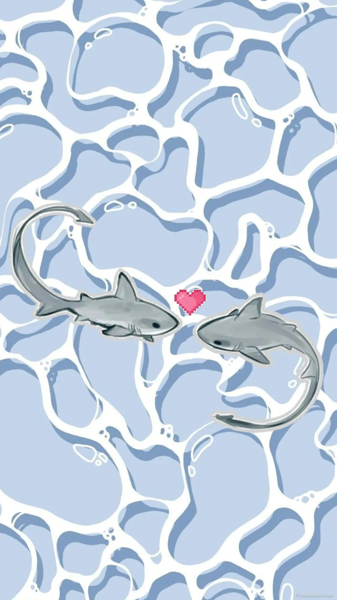 Cute Shark Love Story Shark Wallpaper Adorable Couple with a Pixel Heart Phone Wallpaper Cute Shark Love Story Shark Wallpaper Adorable Couple with a Pixel Heart Phone Wallpaper