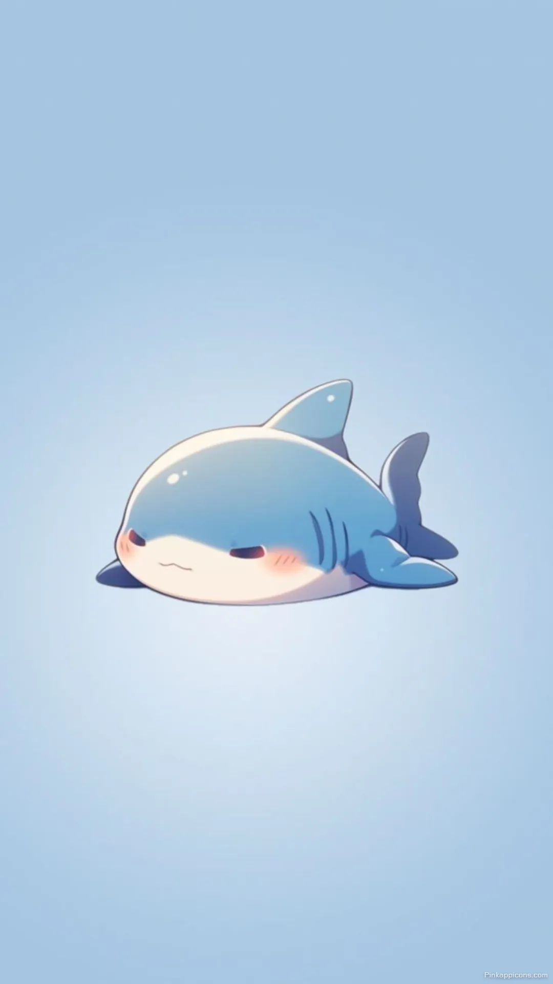 Cute and sleepy shark wallpaper for your phone a kawaii and adorable blue shark Cute and sleepy shark wallpaper for your phone, a kawaii and adorable blue shark.