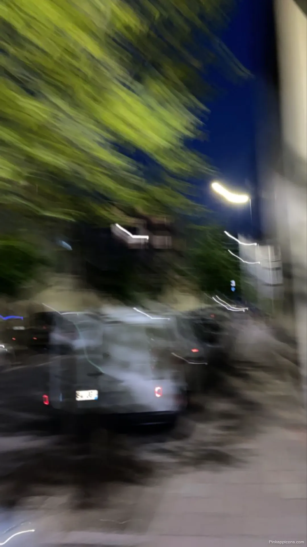 Dynamic Motion Blurry Wallpapers Night City Street with Green Trees and Streaking Lights Phone Background Dynamic Motion Blurry Wallpapers Night City Street with Green Trees and Streaking Lights Phone Background.