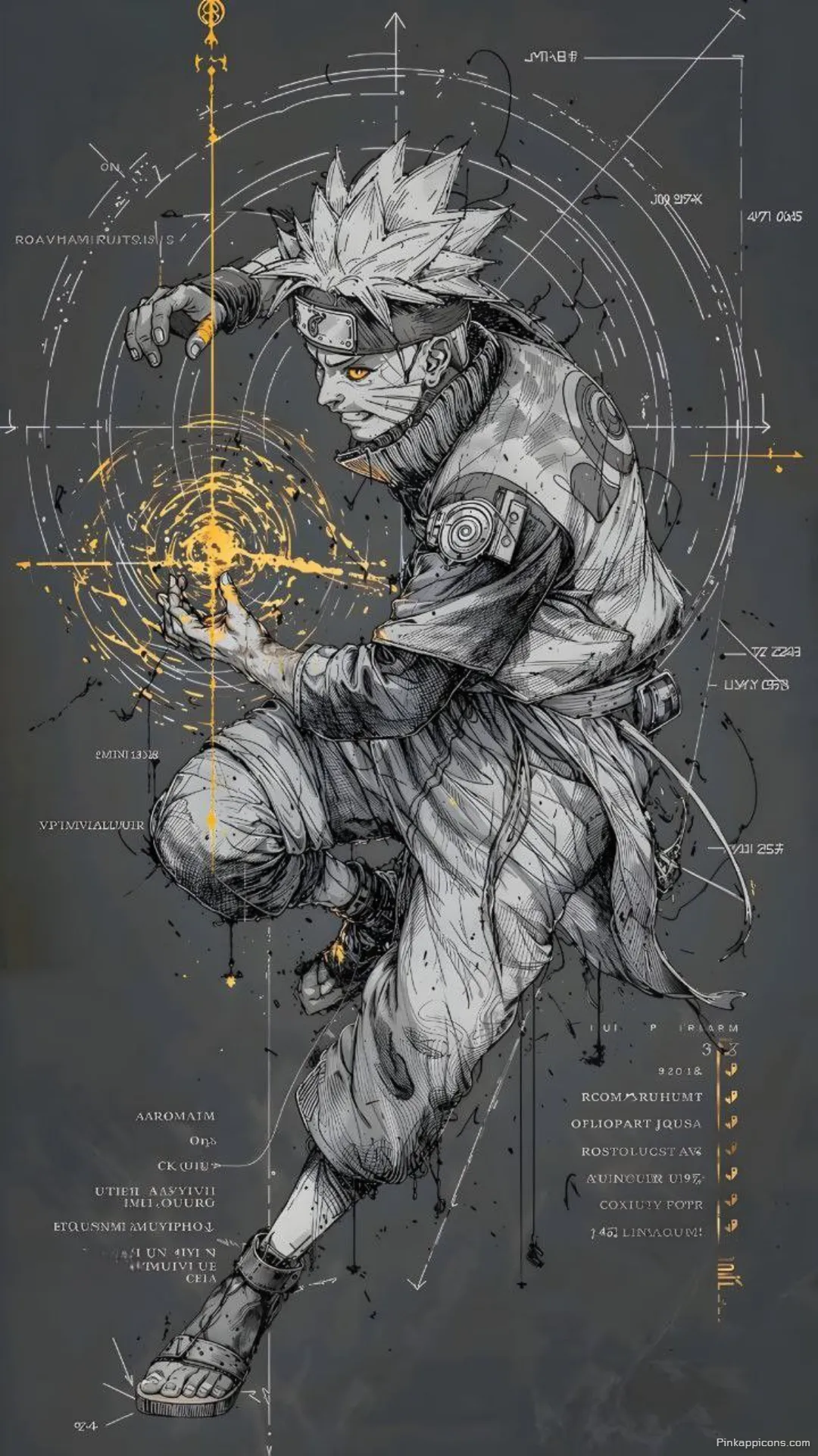 Dynamic Naruto Uzumaki in sage mode with glowing chakra an epic dark anime wallpaper 4K for your phone Dynamic Naruto Uzumaki in sage mode with glowing chakra, an epic dark anime wallpaper 4K for your phone.