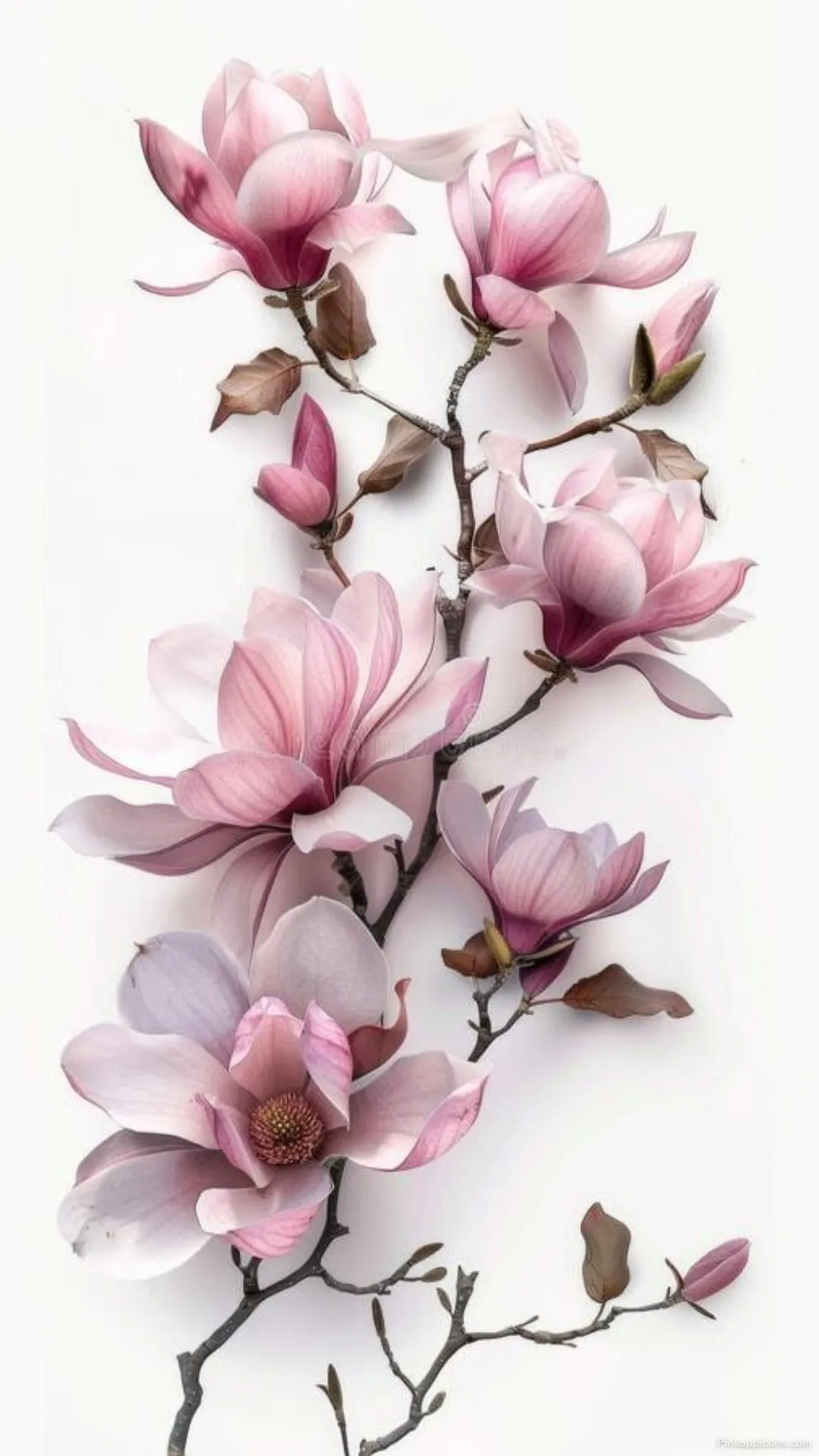 Elegant pink and white spring blossoms on a clean background magnolia wallpaper for your phone Elegant pink and white spring blossoms on a clean background magnolia wallpaper for your phone.