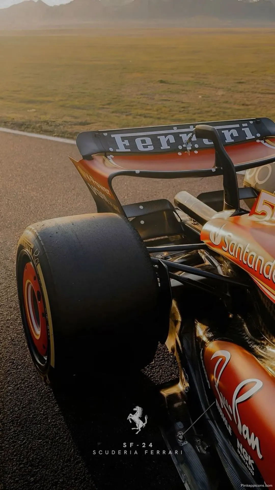 Exclusive Ferrari SF24 Trackside wallpaper Sleek design and golden light on the asphalt ideal for your phones display wallpaper Copy Exclusive Ferrari SF24 Trackside wallpaper Sleek design and golden light on the asphalt, ideal for your phone’s display wallpaper – Copy
