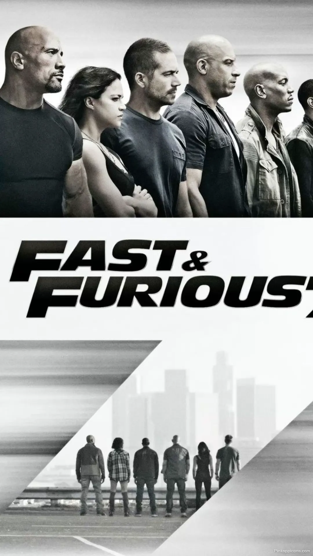 Fast Furious 7 iconic cast line up fast and furious wallpaper capturing the full crew for your phone Fast & Furious 7 iconic cast line-up fast and furious wallpaper, capturing the full crew for your phone.