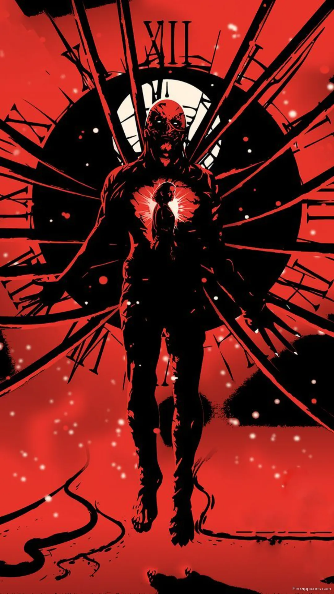 Haunting Stranger Things Wallpaper for Phone Vecnas Ominous Presence and the Grandfather Clock in Red Haunting Stranger Things Wallpaper for Phone Vecna’s Ominous Presence and the Grandfather Clock in Red.