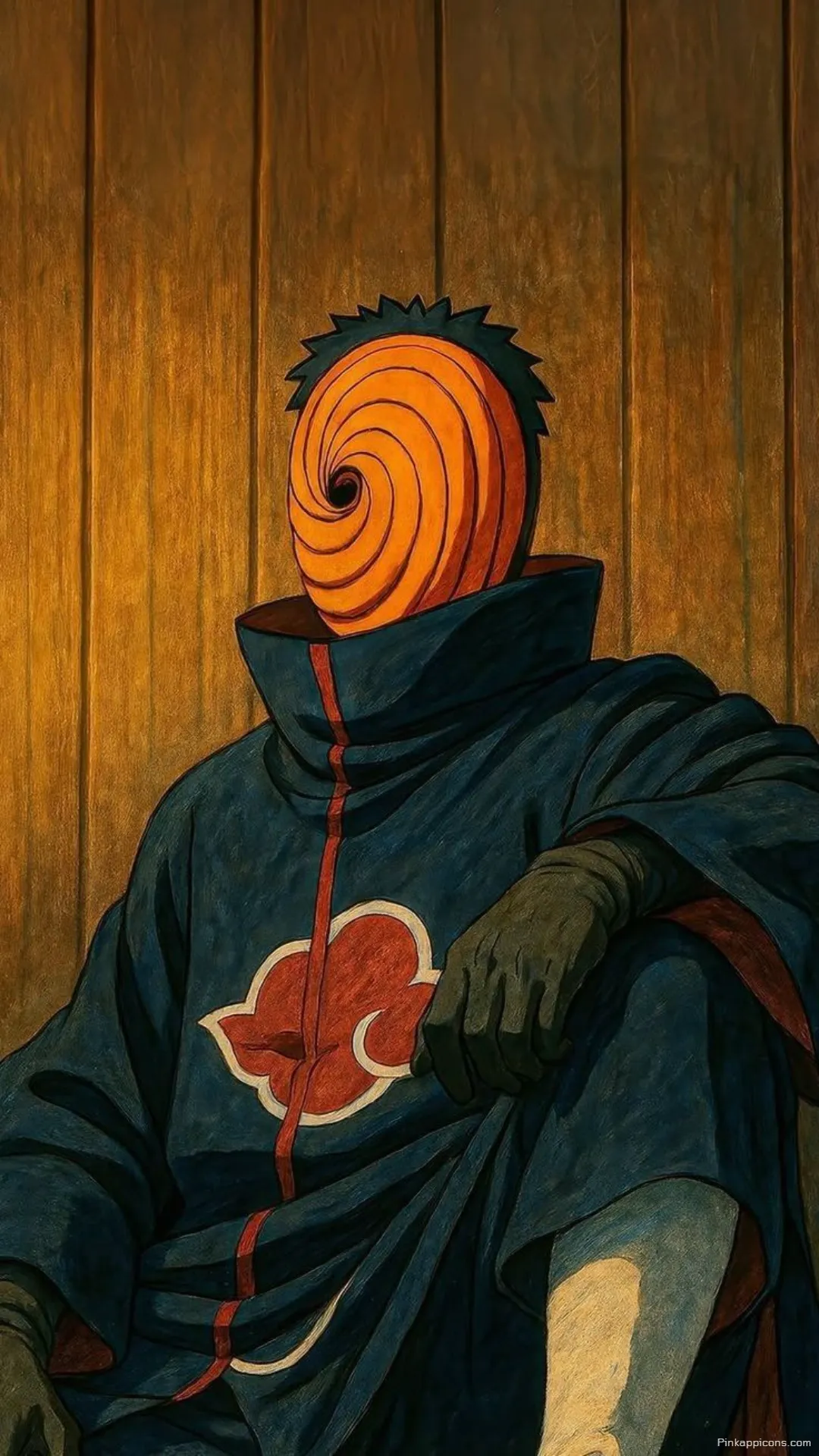 Iconic Tobi in his swirl mask and Akatsuki cloak a mysterious dark anime wallpaper 4K for your phone Iconic Tobi in his swirl mask and Akatsuki cloak, a mysterious dark anime wallpaper 4K for your phone.