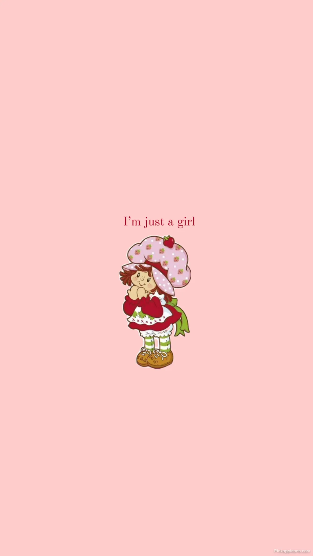 Im Just a Girl Strawberry Shortcake Wallpaper Cute Pink Aesthetic Phone Background I’m Just a Girl Strawberry Shortcake Wallpaper Cute Pink Aesthetic Phone Background