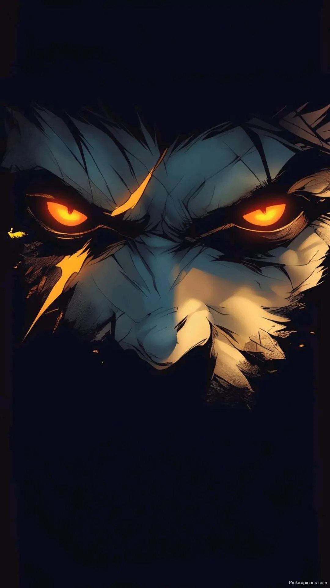 Intense Glowing Orange Eyes of a Fierce Creature a Powerful Eye Wallpaper 4K for Your Phone Intense Glowing Orange Eyes of a Fierce Creature, a Powerful Eye Wallpaper 4K for Your Phone.
