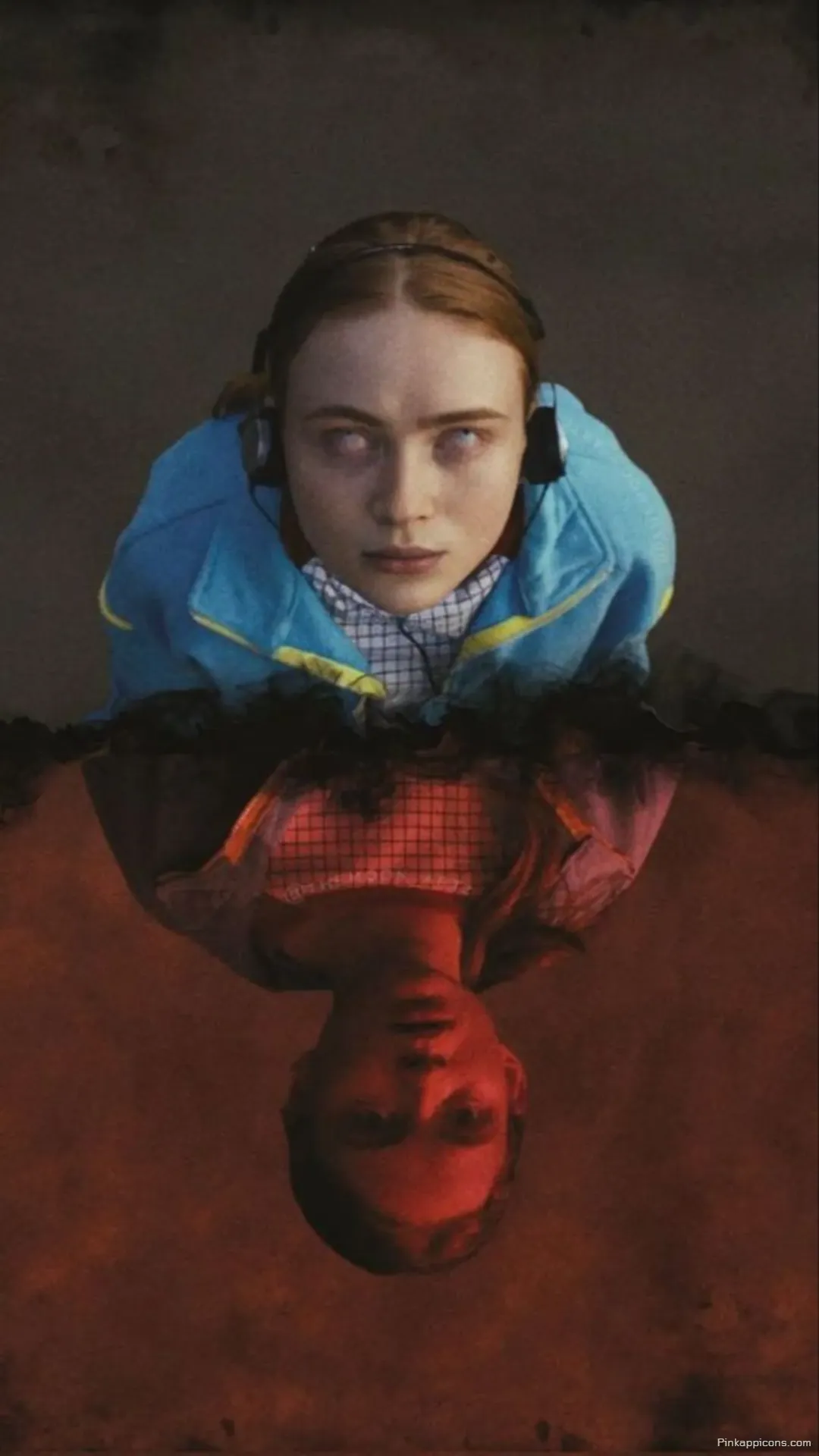 Intense Stranger Things Wallpaper for Phone Max Mayfields Trance with Upside Down Reflection and Headphones Intense Stranger Things Wallpaper for Phone Max Mayfield’s Trance with Upside Down Reflection and Headphones.