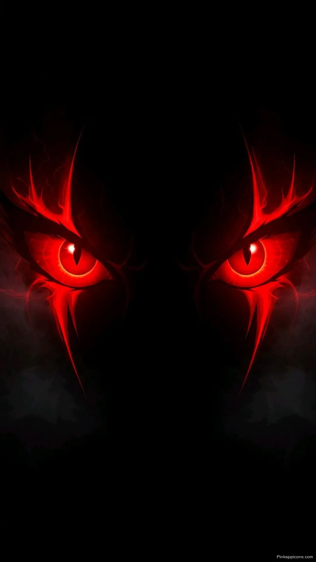 Intense demonic red glowing eyes on black a fierce fantasy eye wallpaper 4K for your phone Intense demonic red glowing eyes on black, a fierce fantasy eye wallpaper 4K for your phone.