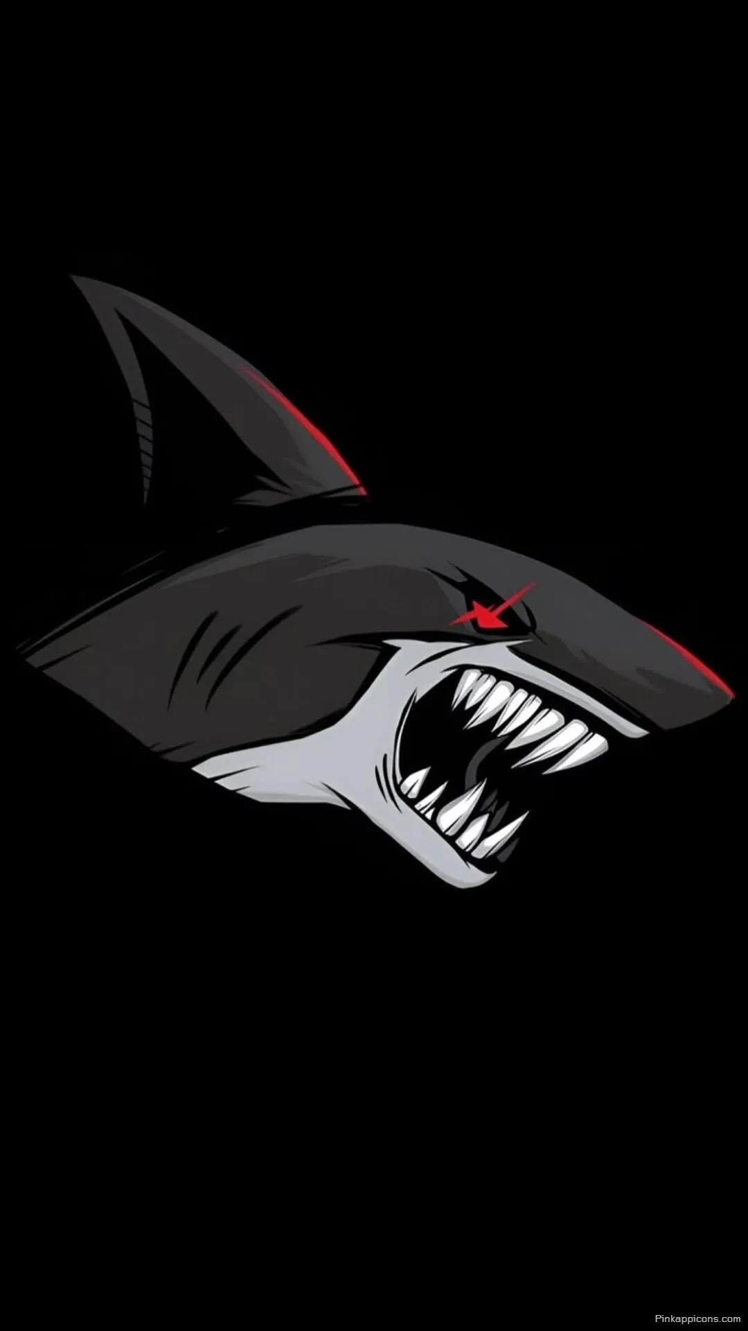 Menacing Predator Shark Wallpaper Aggressive Illustrated Design with Red Eye Phone Wallpaper Menacing Predator Shark Wallpaper Aggressive Illustrated Design with Red Eye Phone Wallpaper