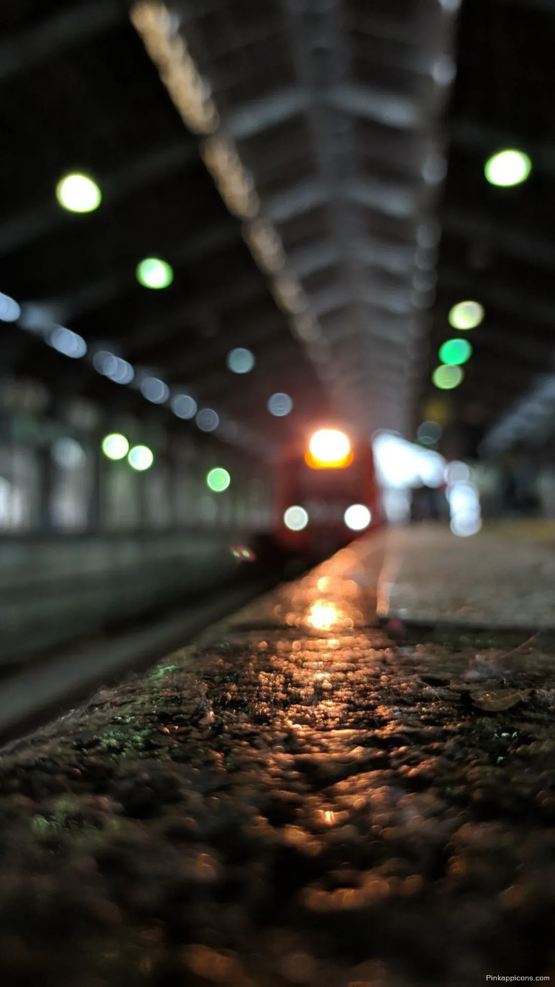 Night Train Station Blurry Wallpapers Atmospheric Platform with Glowing Bokeh Lights Phone Wallpaper Night Train Station Blurry Wallpapers Atmospheric Platform with Glowing Bokeh Lights Phone Wallpaper.