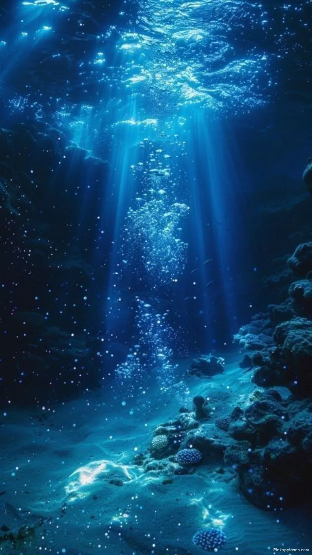 Serene Abyss Ocean Wallpaper Glowing Bubbles and Sun drenched Reefs Create a Captivating Deep Sea Phone Wallpaper Serene Abyss Ocean Wallpaper Glowing Bubbles and Sun drenched Reefs Create a Captivating Deep Sea Phone Wallpaper