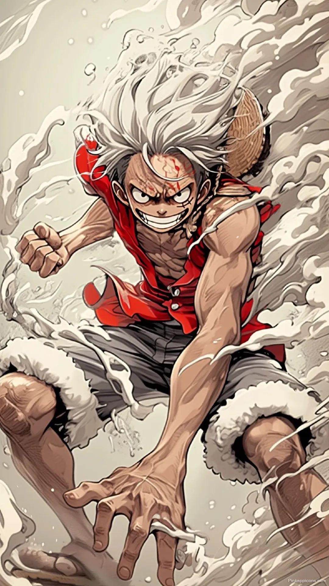 Unleash Gear 5 Monkey D. Luffys ultimate form an epic dark anime wallpaper 4K for your phone Unleash Gear 5! Monkey D. Luffy’s ultimate form, an epic dark anime wallpaper 4K for your phone.