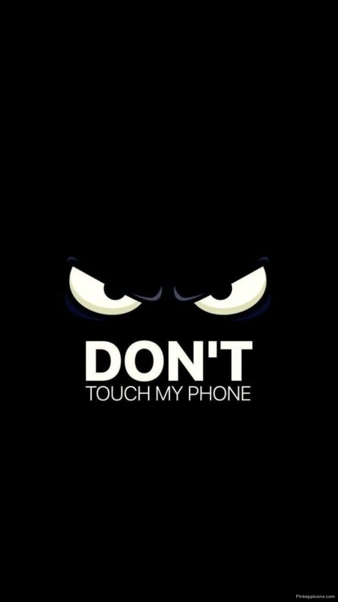 Warning Eyes Dont Touch My Phone text with a playful dark eye wallpaper 4K for your smartphone Warning Eyes Don’t Touch My Phone text with a playful dark eye wallpaper 4K for your smartphone.