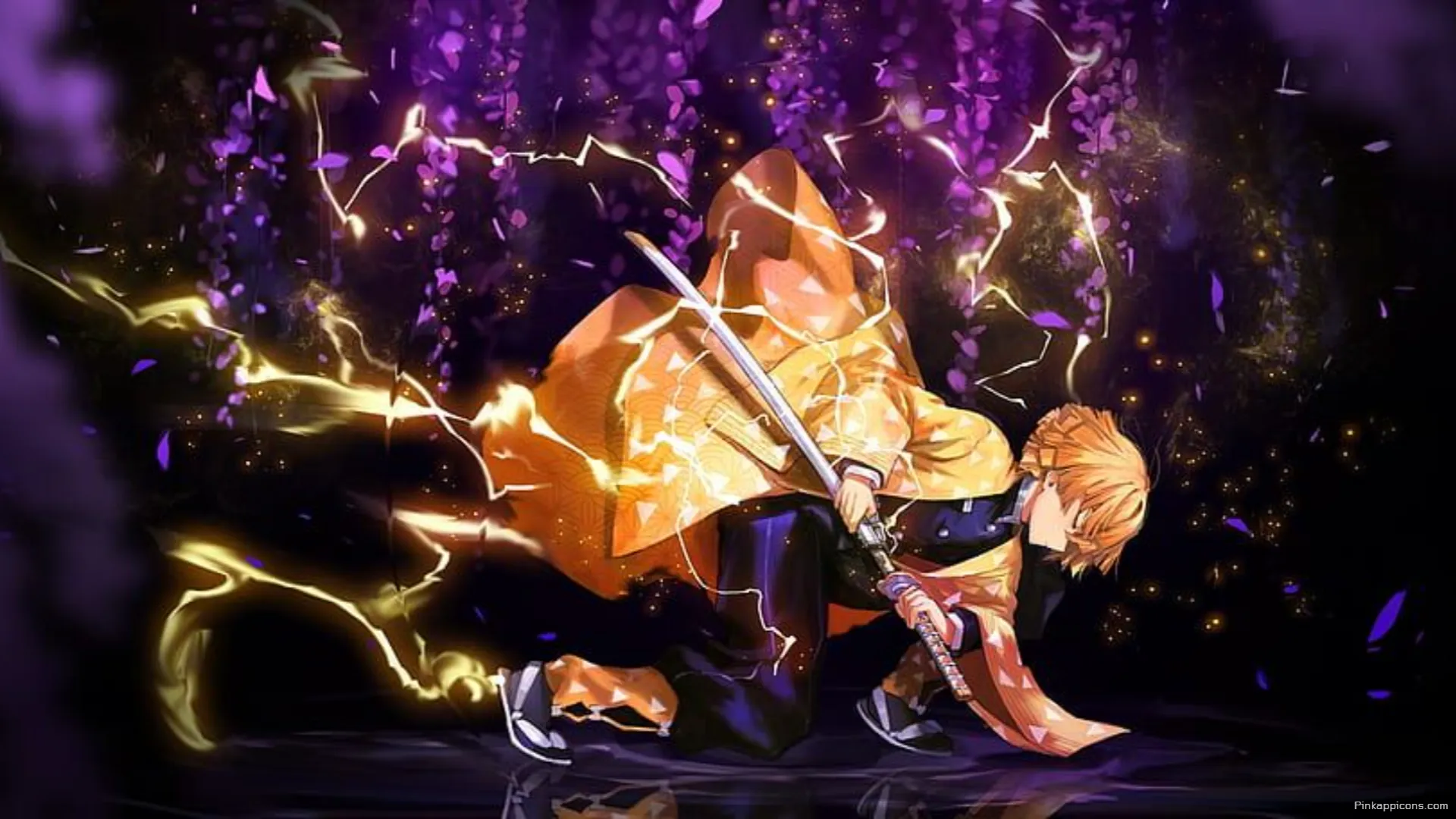 Zenitsus Thunder Breathing First Form A Stunning Demon Slayer Laptop Anime Wallpaper Zenitsu’s Thunder Breathing First Form A Stunning Demon Slayer Laptop Anime Wallpaper.